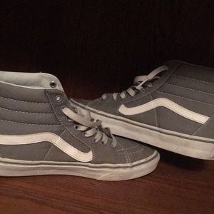 Gray high top vans